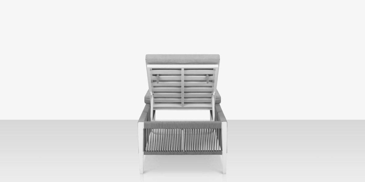 DecoScape Skye Aluminum Outdoor Armless Chaise Lounge