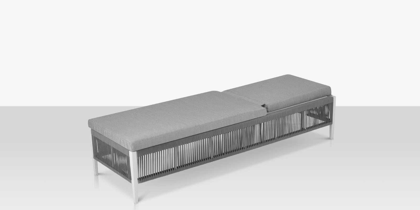 DecoScape Skye Aluminum Outdoor Armless Chaise Lounge
