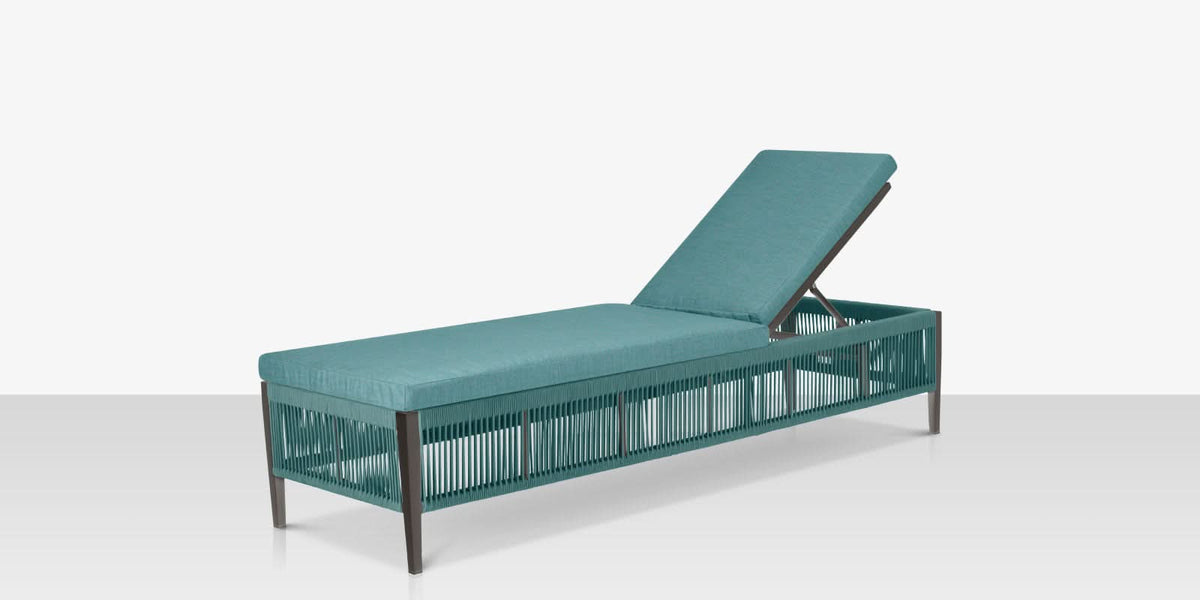 DecoScape Skye Aluminum Outdoor Armless Chaise Lounge