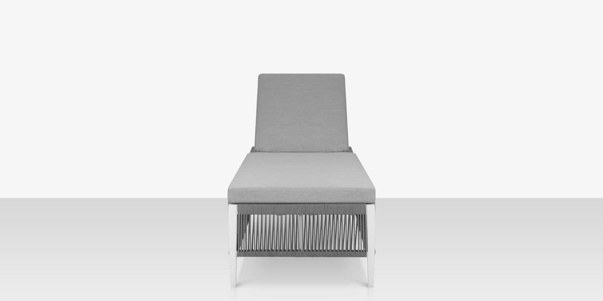 DecoScape Skye Aluminum Outdoor Armless Chaise Lounge