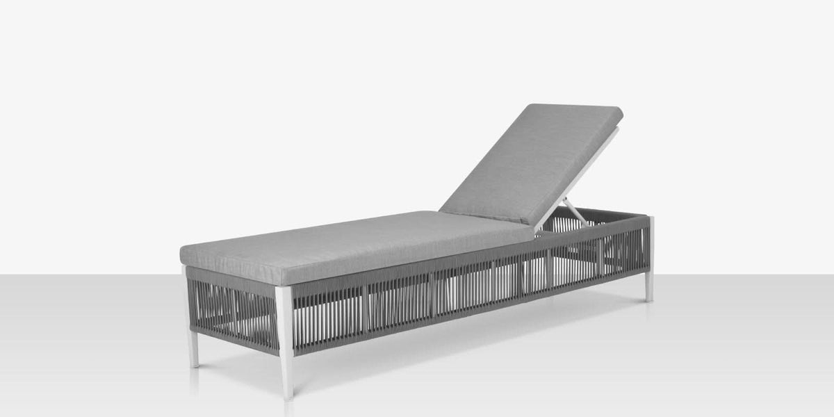 DecoScape Skye Aluminum Outdoor Armless Chaise Lounge