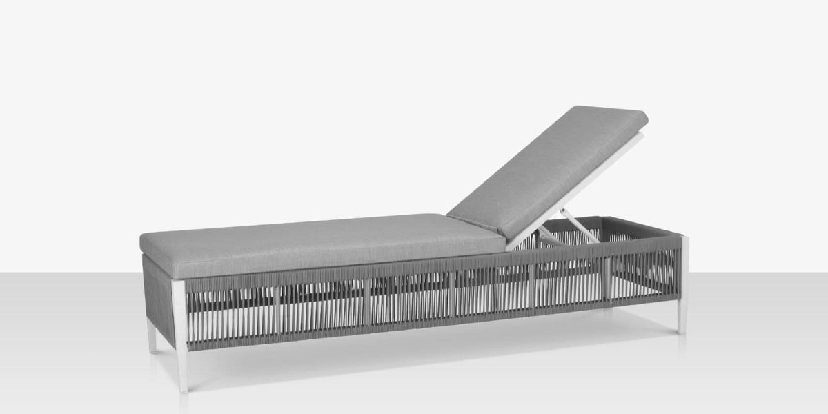DecoScape Skye Aluminum Outdoor Armless Chaise Lounge