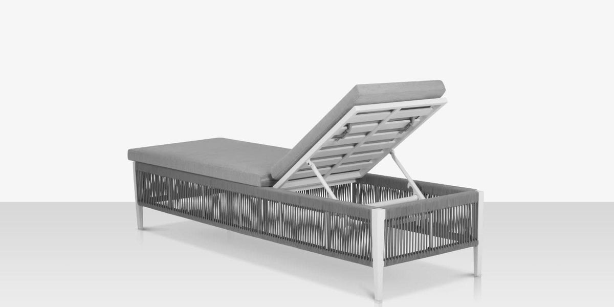 DecoScape Skye Aluminum Outdoor Armless Chaise Lounge