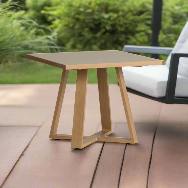 Lloyd Flanders Pursuit Aluminum Outdoor 24" Square End Table