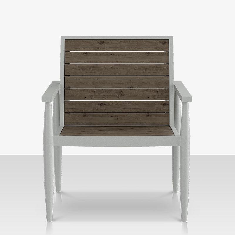 DecoScape Danish Aluminum Outdoor Club Chair with Slats