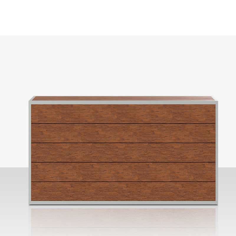 DecoScape MOD Aluminum Outdoor Back Structure Slatted