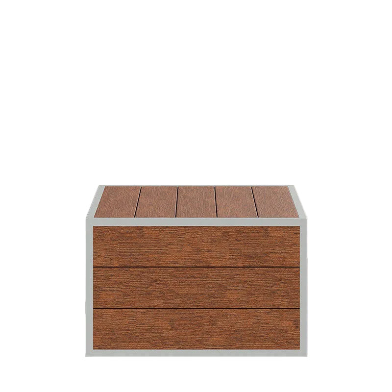 DecoScape MOD Aluminum Composite Outdoor Ottoman Slatted