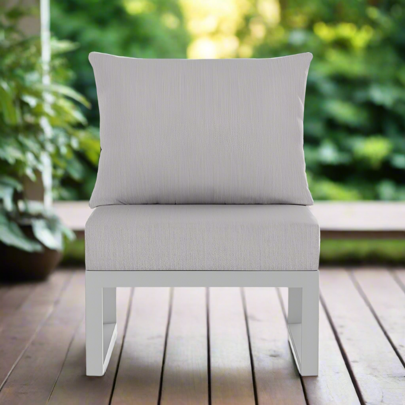 DecoScape Modera Aluminum Outdoor Armless Lounge Chair