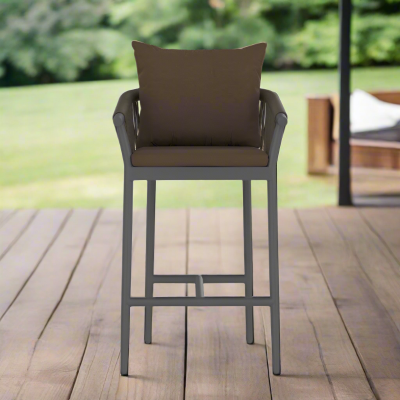 DecoScape Vines Aluminum Outdoor Bar Arm Chair