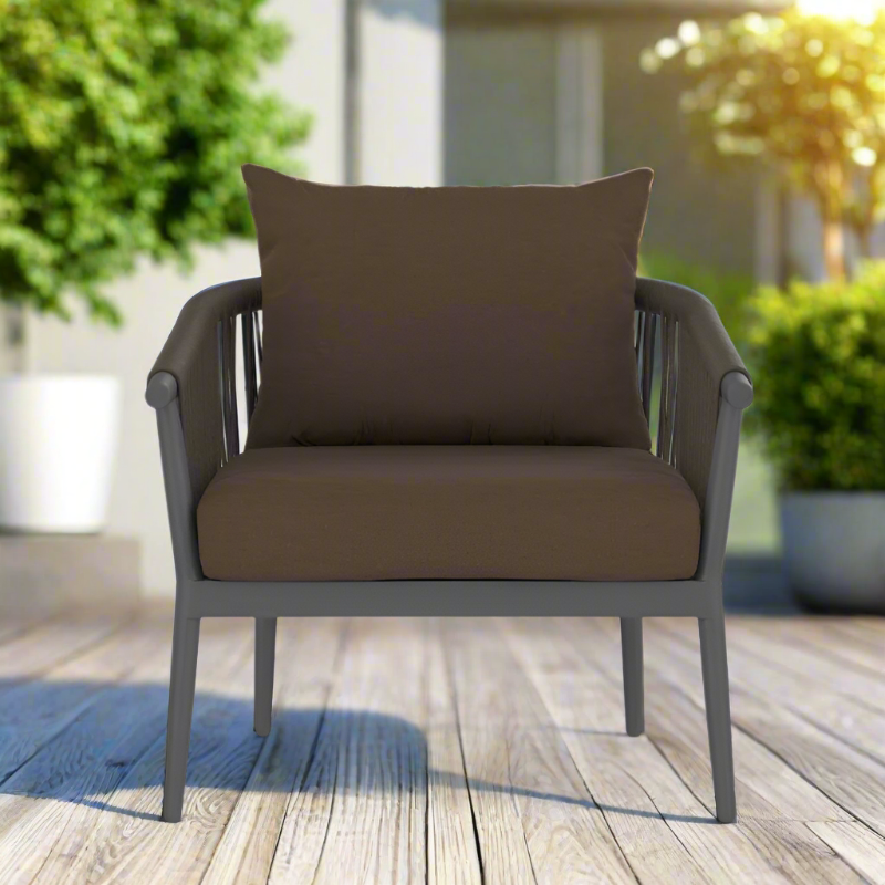 DecoScape Vines Aluminum Outdoor Club Chair