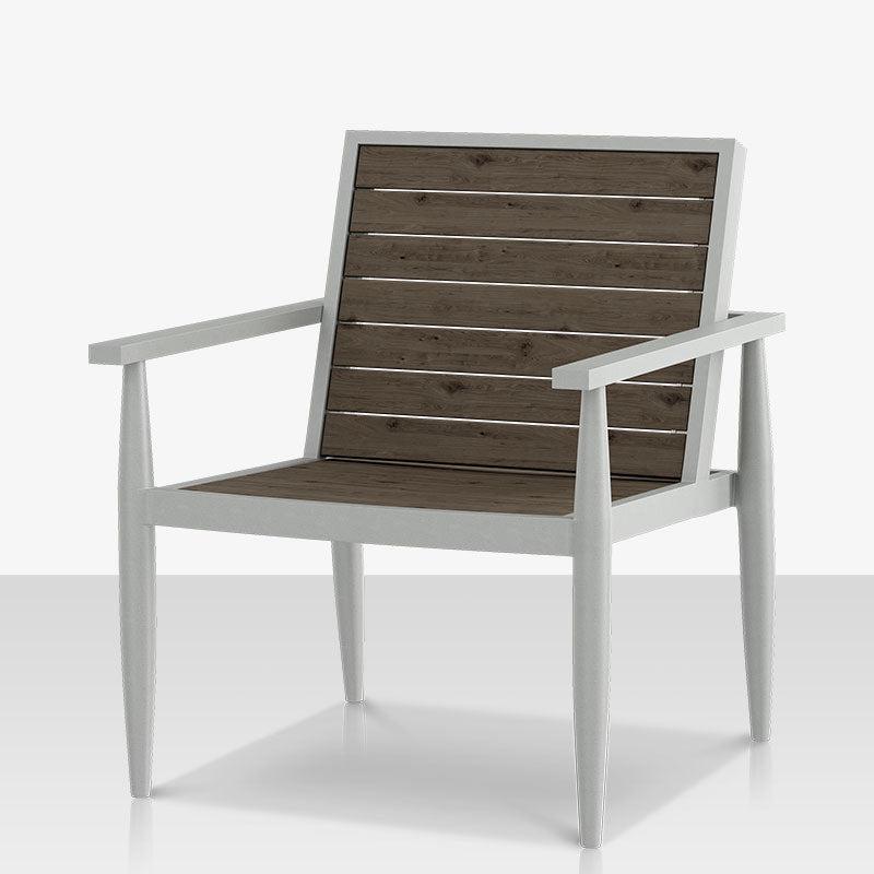 DecoScape Danish Aluminum Outdoor Club Chair with Slats