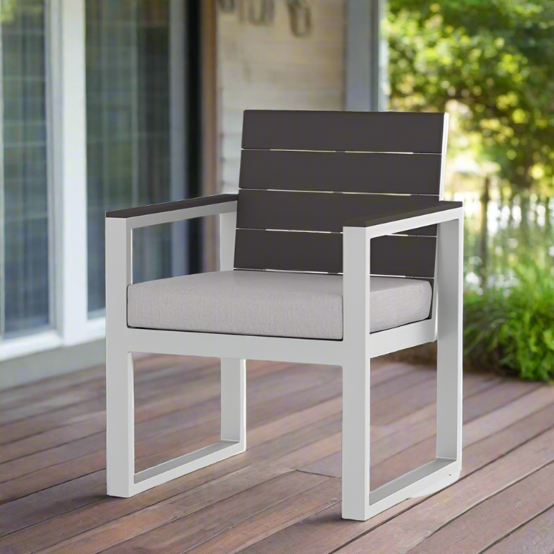 DecoScape Modera Aluminum Outdoor Dining Arm Chair