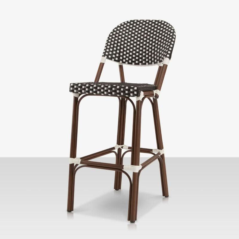 DecoScape Paris Aluminum Outdoor Bar Side Chair