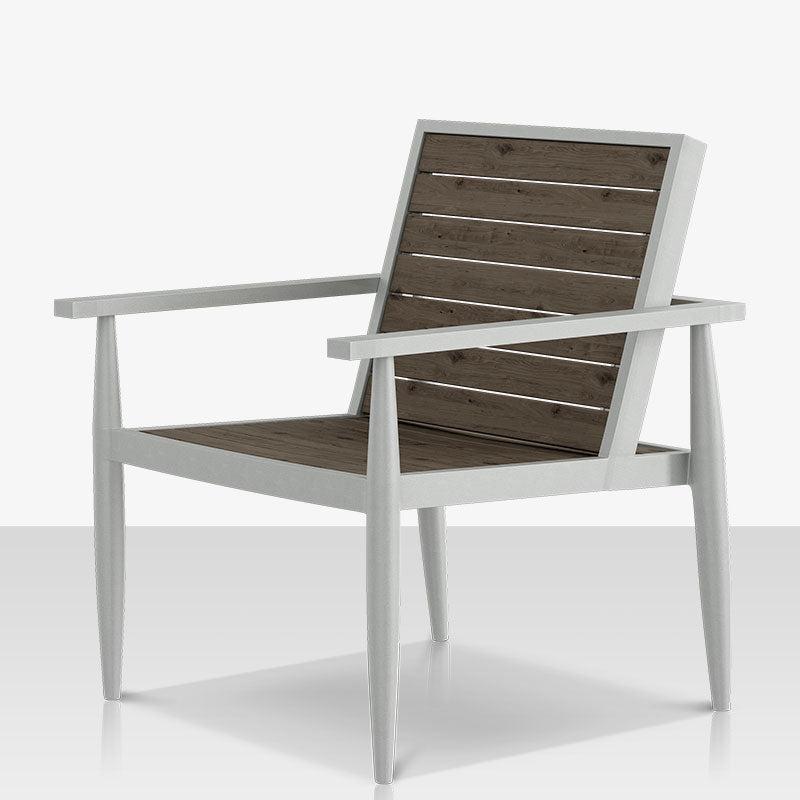 DecoScape Danish Aluminum Outdoor Club Chair with Slats