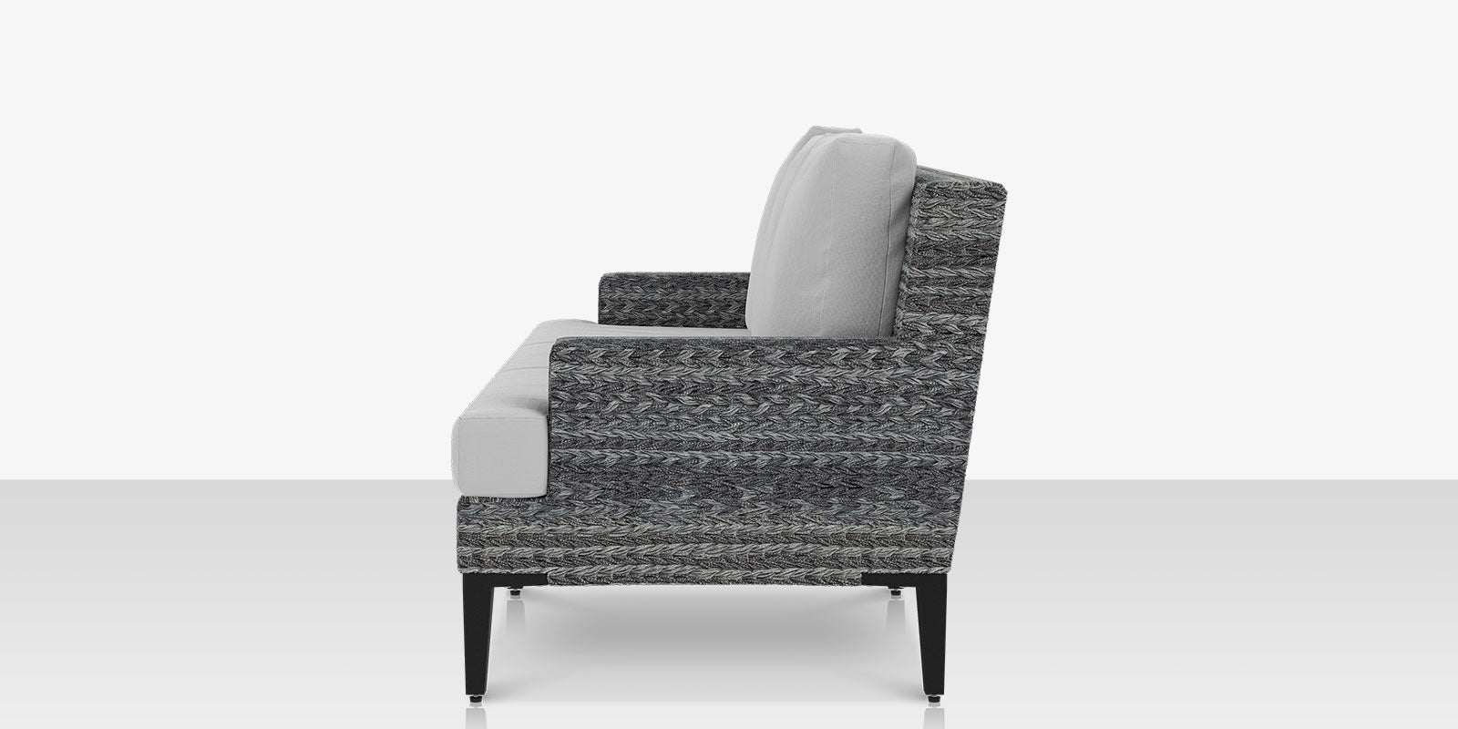 DecoScape Island Bay Wicker Outdoor Sofa - Gray