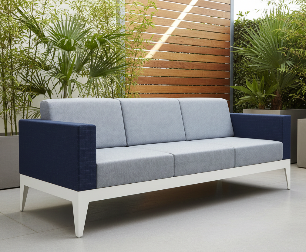 DecoScape South Beach Aluminum Outdoor Sofa