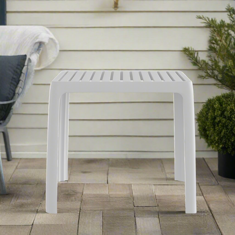 DecoScape Wave Aluminum Outdoor Side Table