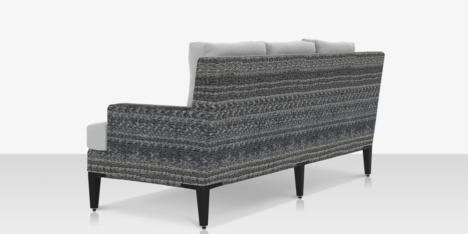 DecoScape Island Bay Wicker Outdoor Sofa - Gray