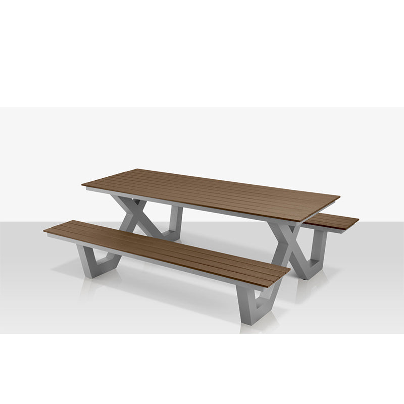 DecoScape Vienna Aluminum Outdoor Picnic Table