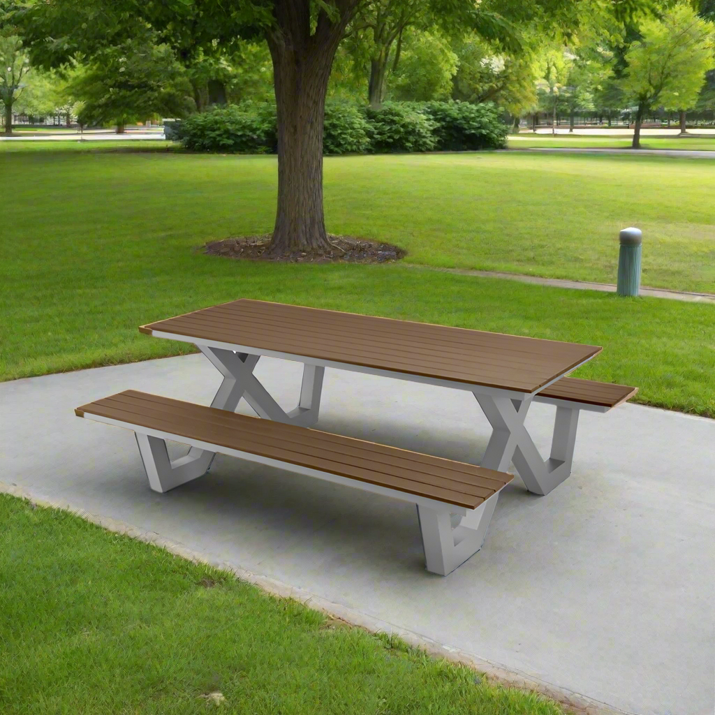DecoScape Vienna Aluminum Outdoor Picnic Table