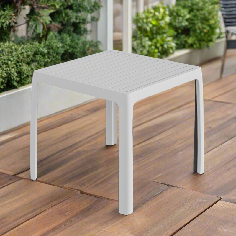 DecoScape Wave Aluminum Outdoor Side Table