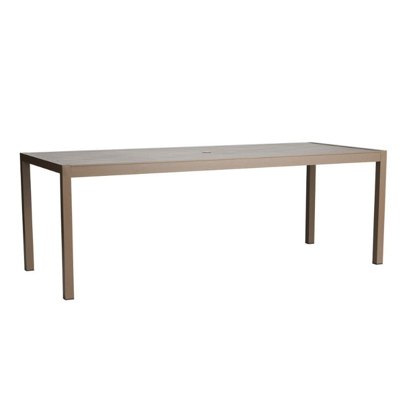 Lloyd Flanders Milan Woven Vinyl Outdoor 86.75" Rectangular Dining Table