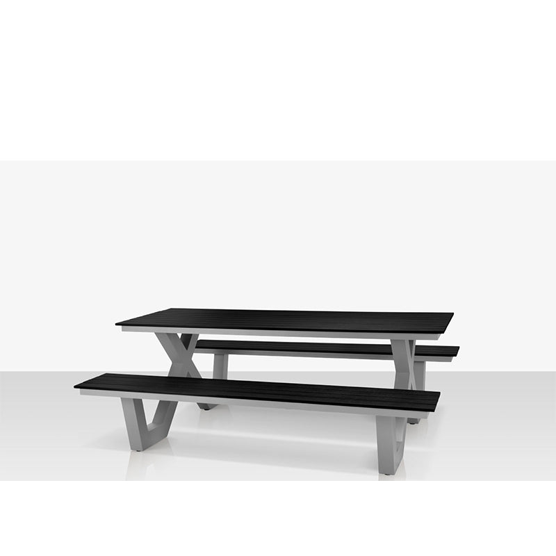DecoScape Vienna Aluminum Outdoor Picnic Table