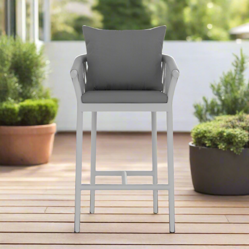 DecoScape Vines Aluminum Outdoor Bar Arm Chair