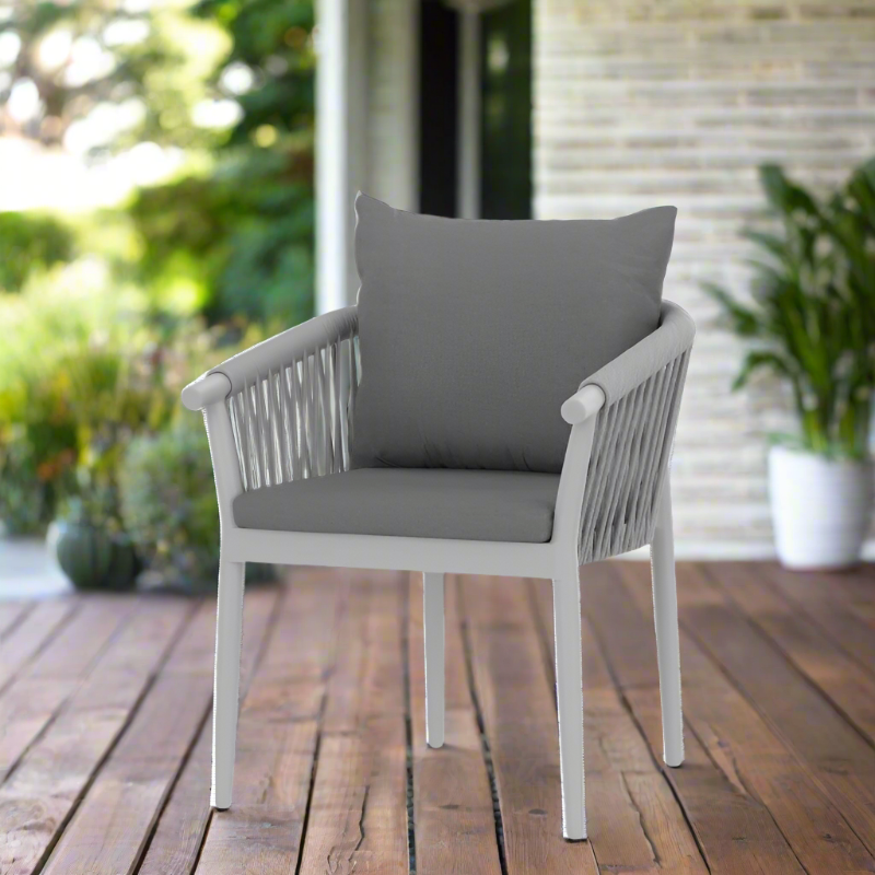 DecoScape Vines Aluminum Outdoor Dining Arm Chair