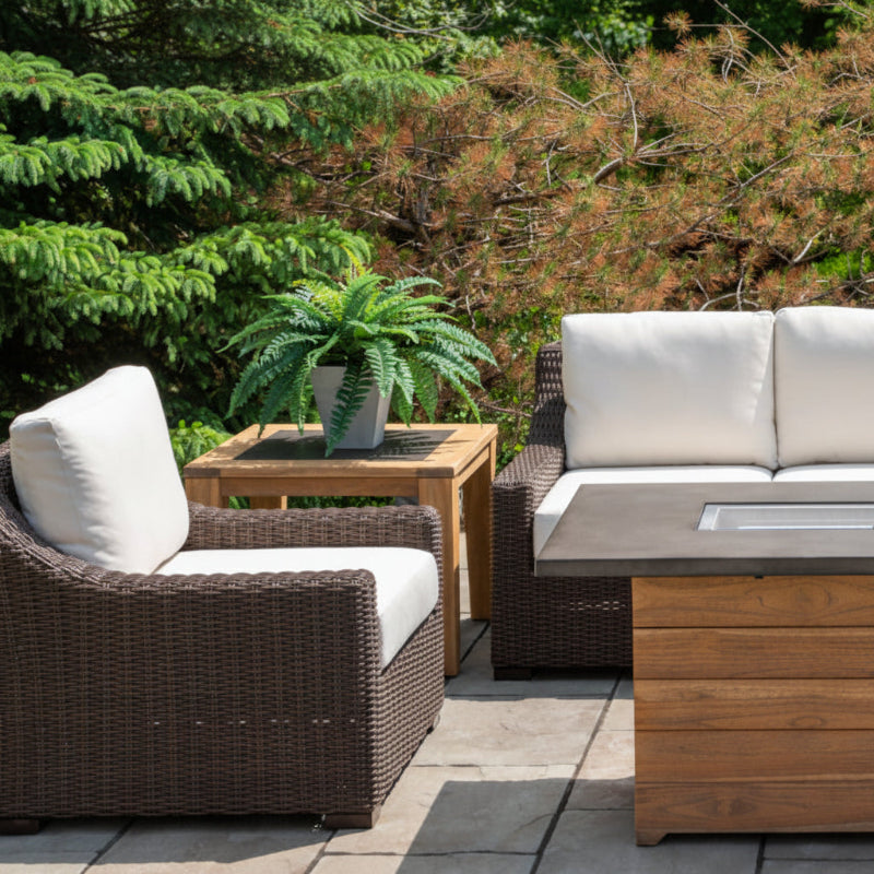 Lloyd Flanders Mesa Woven Vinyl Outdoor Lounge Chair