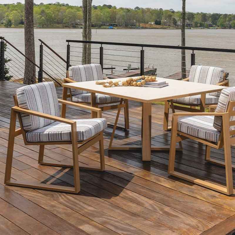 Lloyd Flanders Pursuit Aluminum Outdoor Dining Armchair