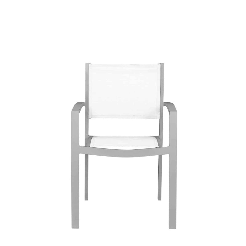 DecoScape Fusion Aluminum Sling Outdoor Dining Arm Chair