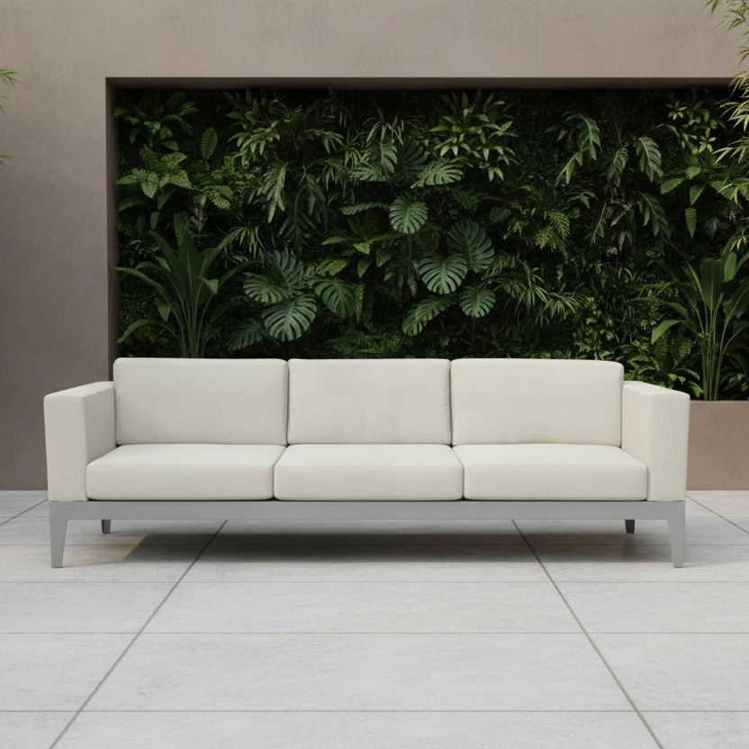 DecoScape South Beach Aluminum Outdoor Sofa