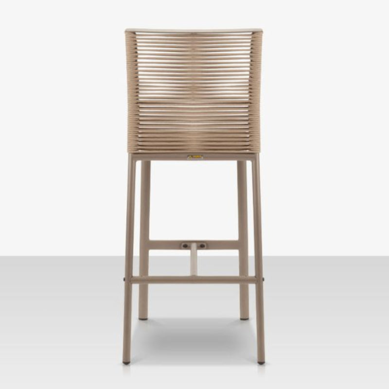 DecoScape Avalon Aluminum Rope Dining Bar Side Chair