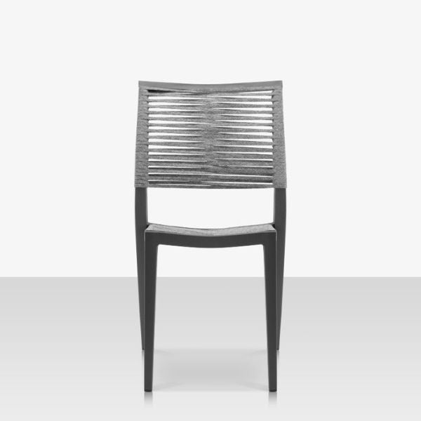 DecoScape Chloe Rope Stackable Aluminum Dining Side Chair