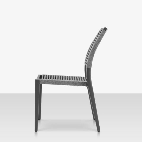 DecoScape Chloe Rope Stackable Aluminum Dining Side Chair