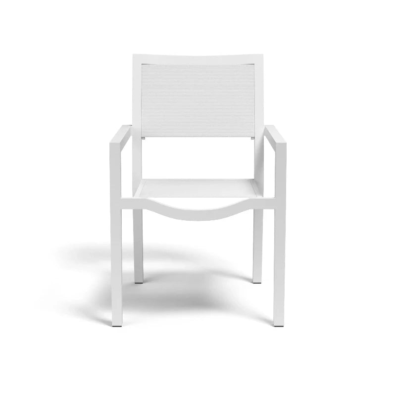 Sunset West Naples Aluminum Outdoor Stackable Dining Chair