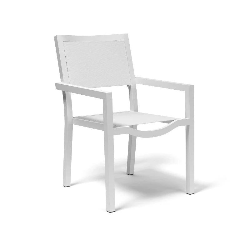 Sunset West Naples Aluminum Outdoor Stackable Dining Chair