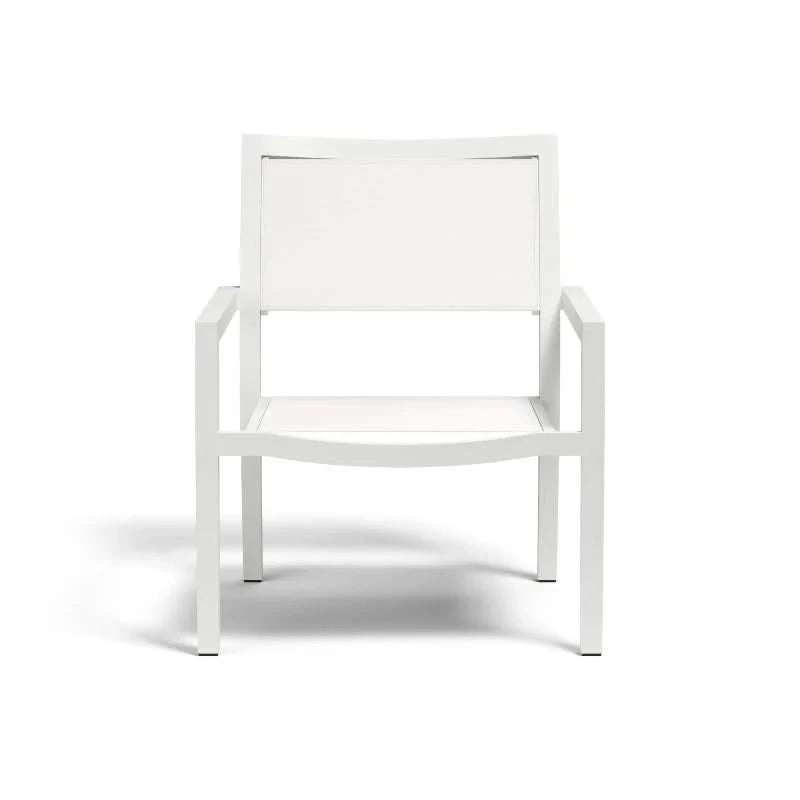 Sunset West Naples Aluminum Outdoor Stackable Sling Club Chair