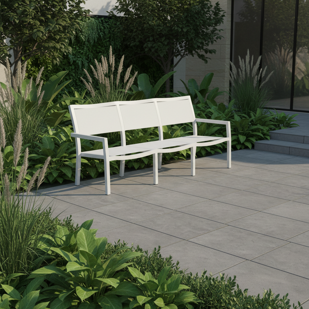 Sunset West Naples Sling Aluminum Outdoor Sofa