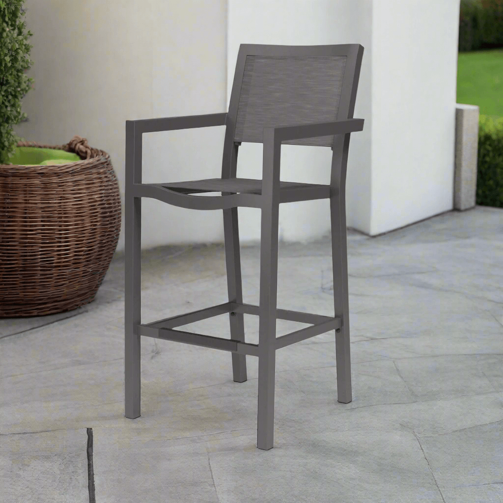 Sunset West Vegas Aluminum Outdoor Sling Barstool