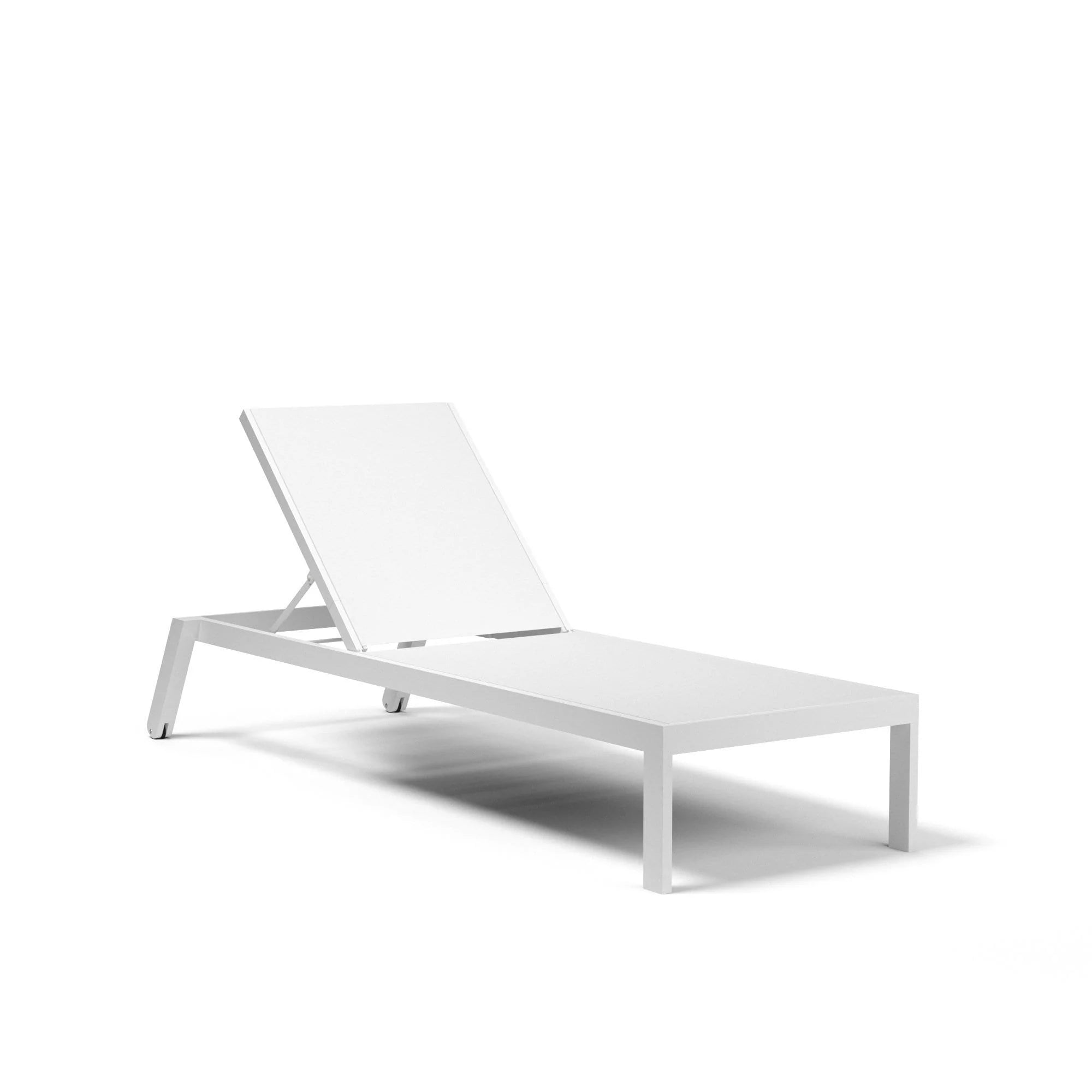 Sunset West Naples Aluminum Outdoor Stackable Chaise Lounge