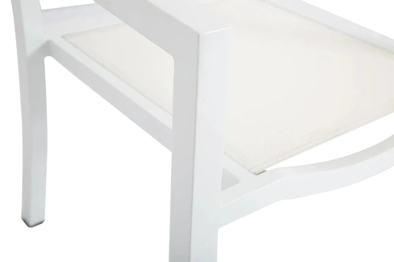 Sunset West Naples Aluminum Outdoor Stackable Dining Chair