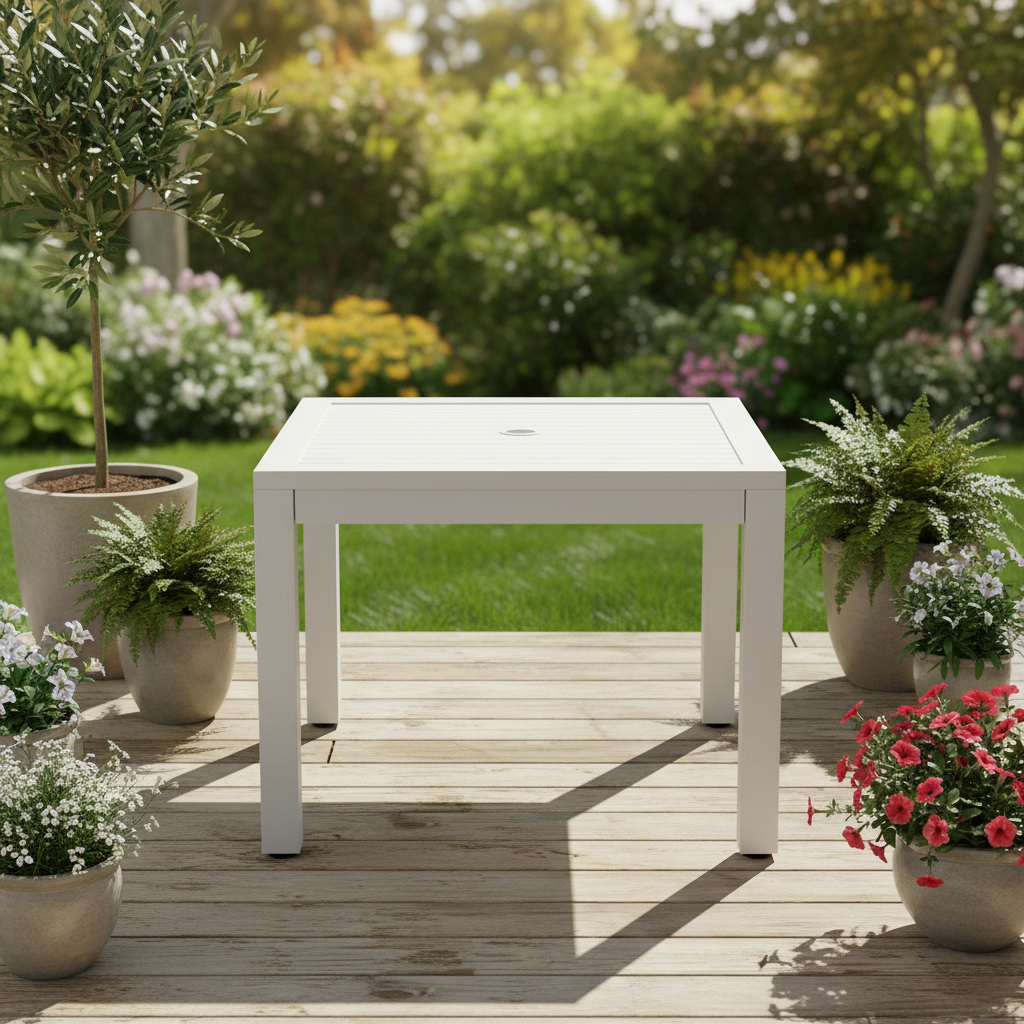 Sunset West Naples Aluminum Outdoor Square 36" Dining Table
