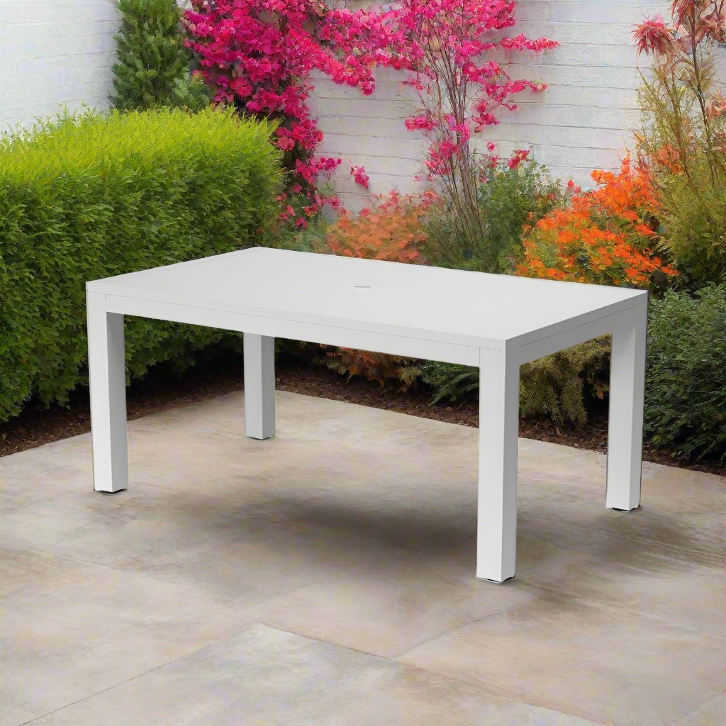 Sunset West Naples Aluminum Outdoor 64" Rectangular Dining Table