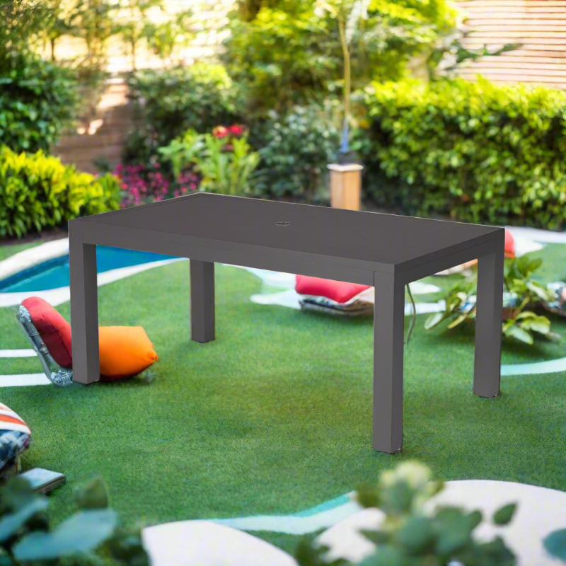 Sunset West Vegas Aluminum Outdoor Rectangular 64" Dining Table