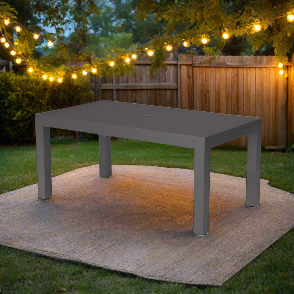Sunset West Vegas Aluminum Outdoor Rectangular 64" Dining Table