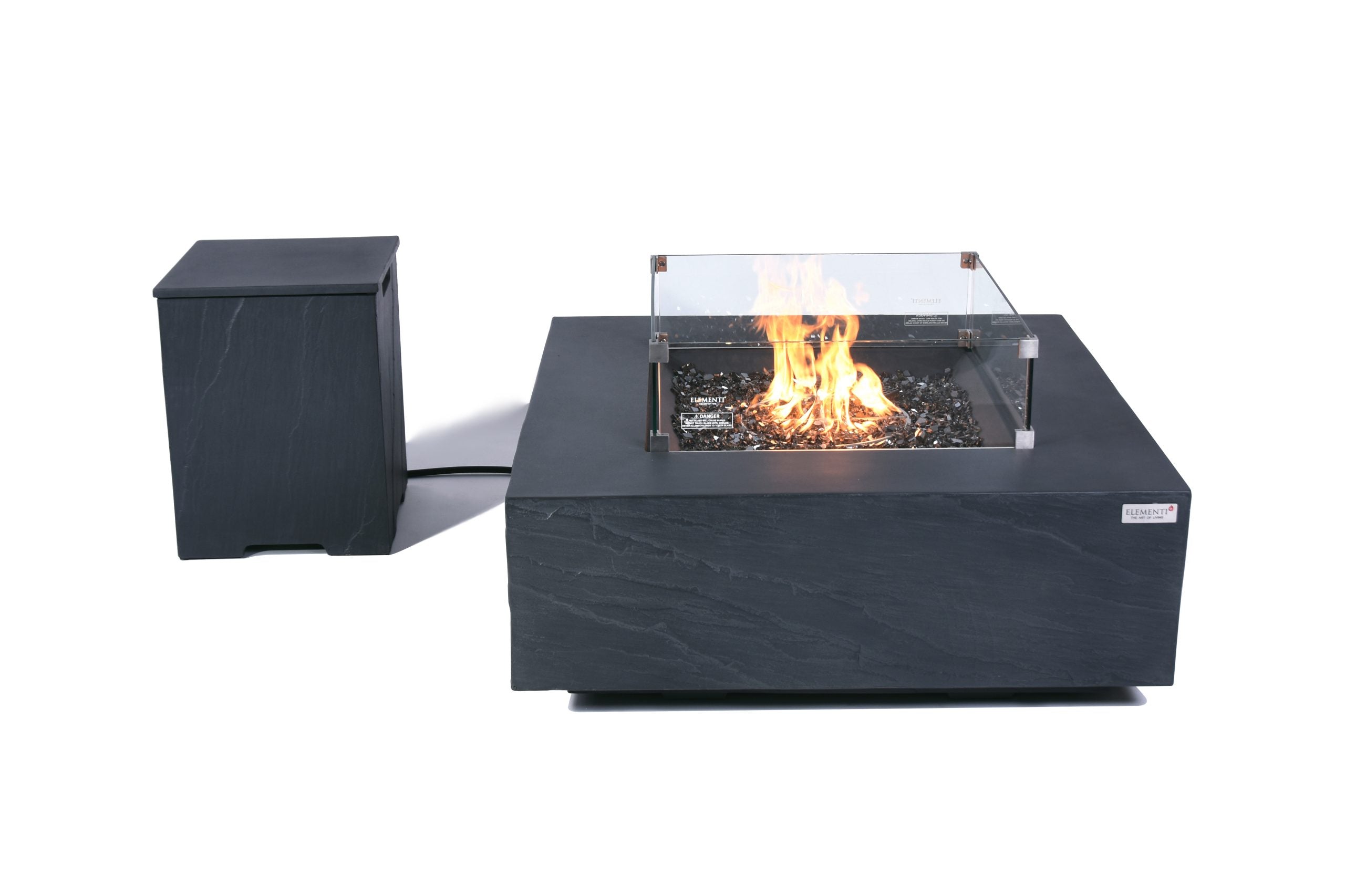 Elementi Plus Roraima GFRC Outdoor Fire Pit Table