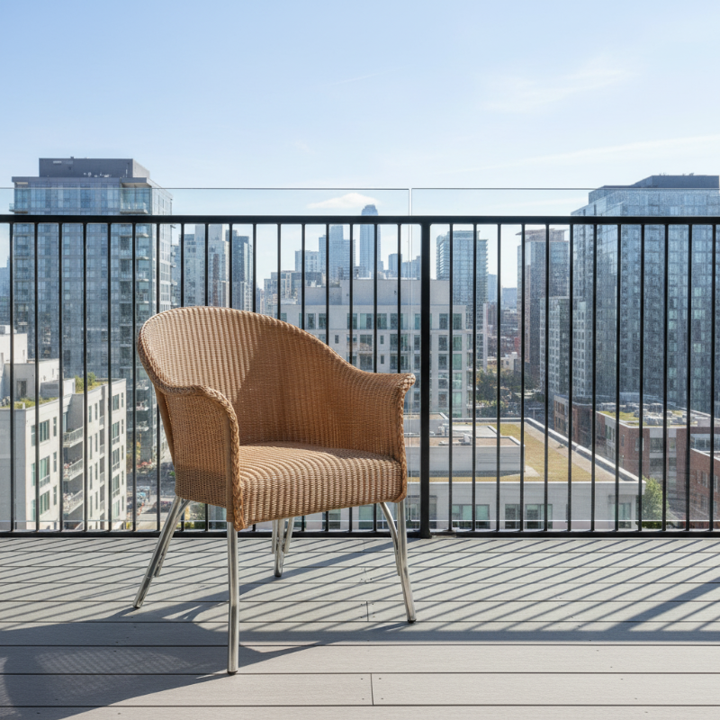 Lloyd Flanders All Seasons Wicker Aluminum Outdoor Lounge Chair with Padded Seat