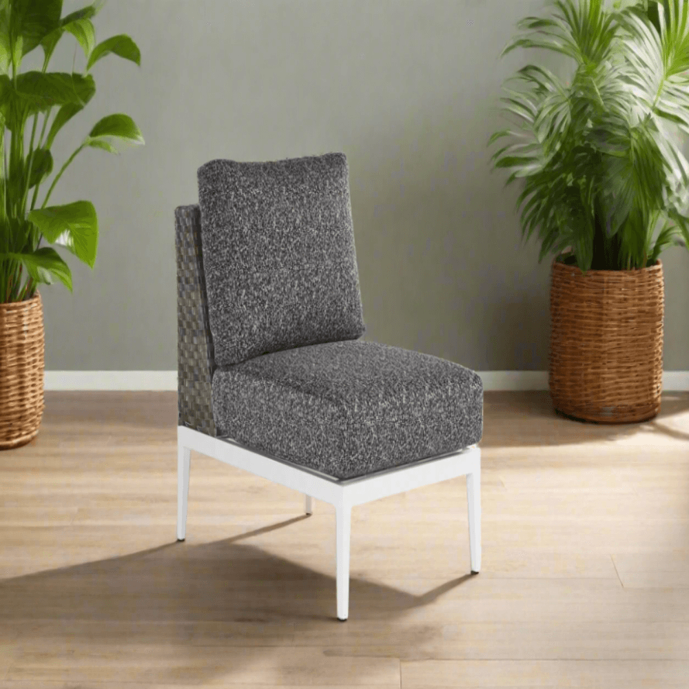 South Sea Rattan Stevie Aluminum Outdoor Armless Chair